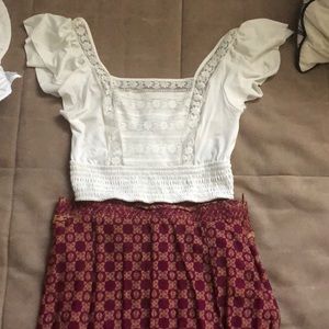 🐪 boho lace crop top 🐪